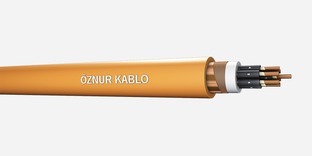 0.6/1 kV XLPE İzoleli HFFR Halojensiz Aleve Dayanıklı Çok Damarlı Konsantrik Bakır İletkenli Enerji Güvenlik Kabloları